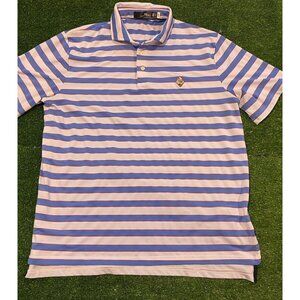 Ralph Lauren shirt mens large golf polo performance lightweight blue red white T